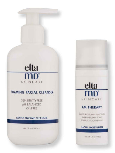 EltaMD EltaMD AM Therapy Facial Moisturizer 1.7 oz & Foaming Facial Cleanser 7 oz Skin Care Kits 