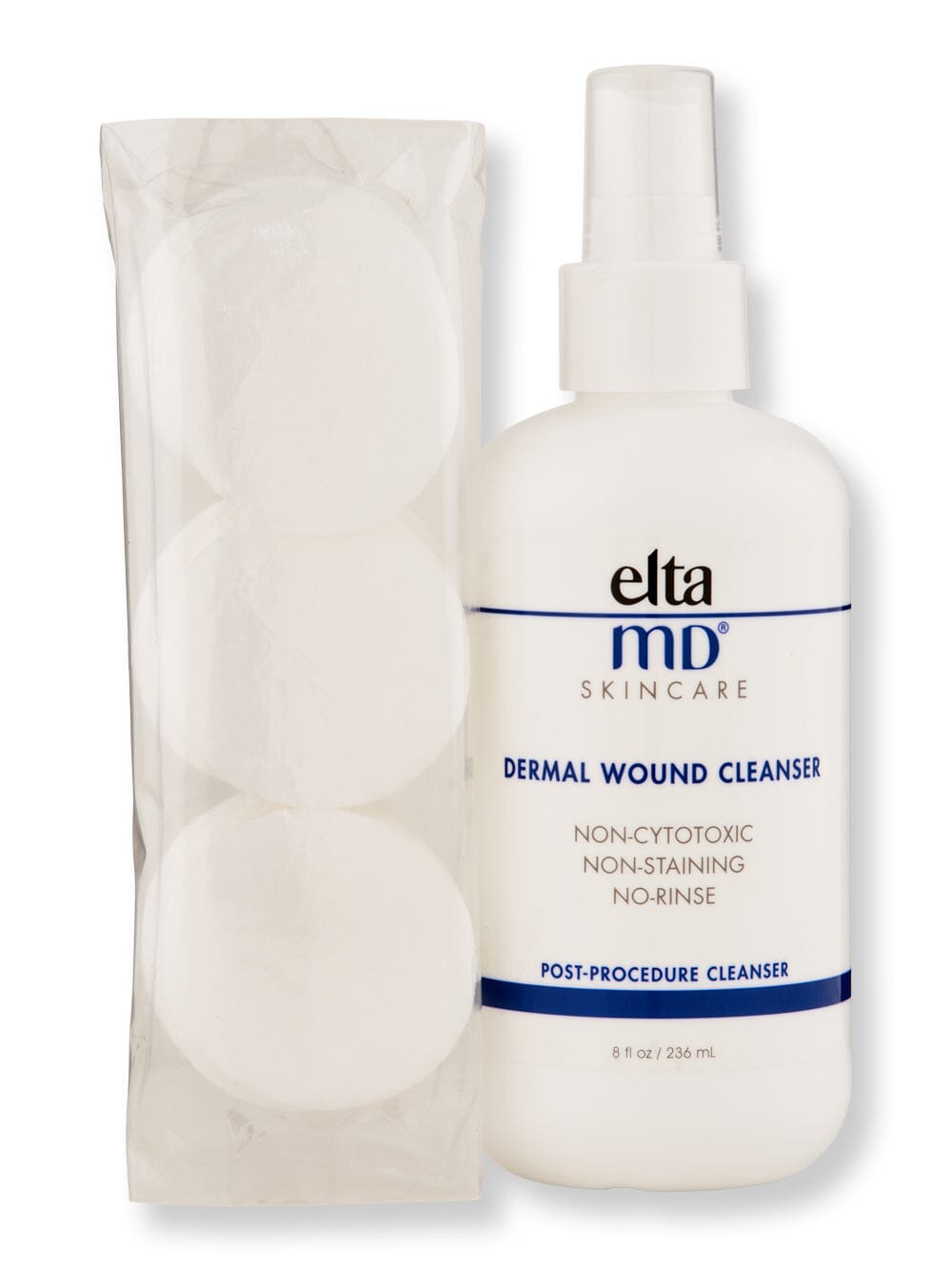 EltaMD EltaMD Dermal Wound Cleanser with 21 Cosmetic Pads Face Cleansers 8 oz 