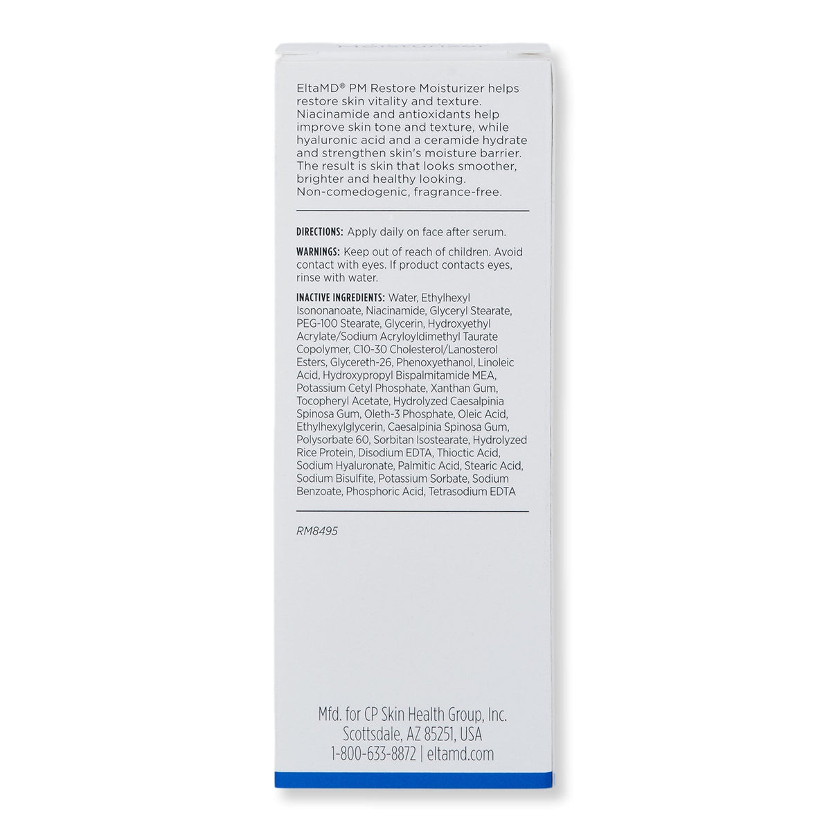 EltaMD EltaMD PM Restore Moisturizer 1.7 oz Face Moisturizers 