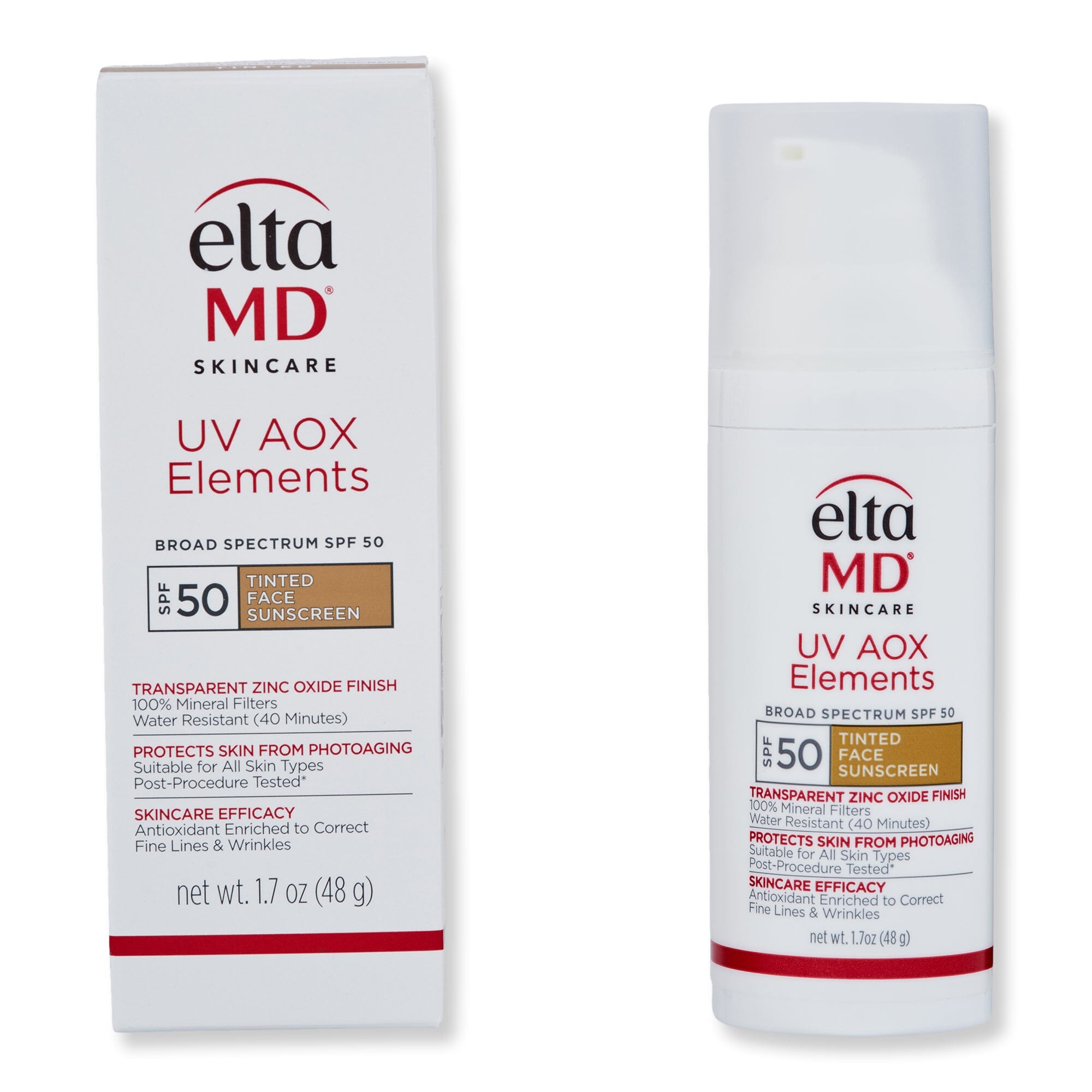 EltaMD EltaMD UV AOX Elements Broad-Spectrum SPF 50 Tinted 1.7 oz Body Sunscreens 