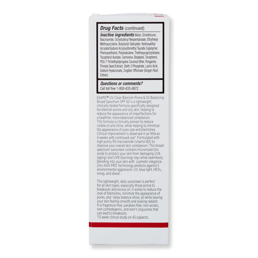 EltaMD EltaMD UV Clear Blemish-Prone & Oil Balancing SPF 50 Face Sunscreens 