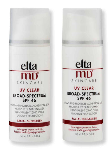 EltaMD EltaMD UV Clear Broad-Spectrum SPF 46 2 ct 1.7 oz Face Sunscreens 