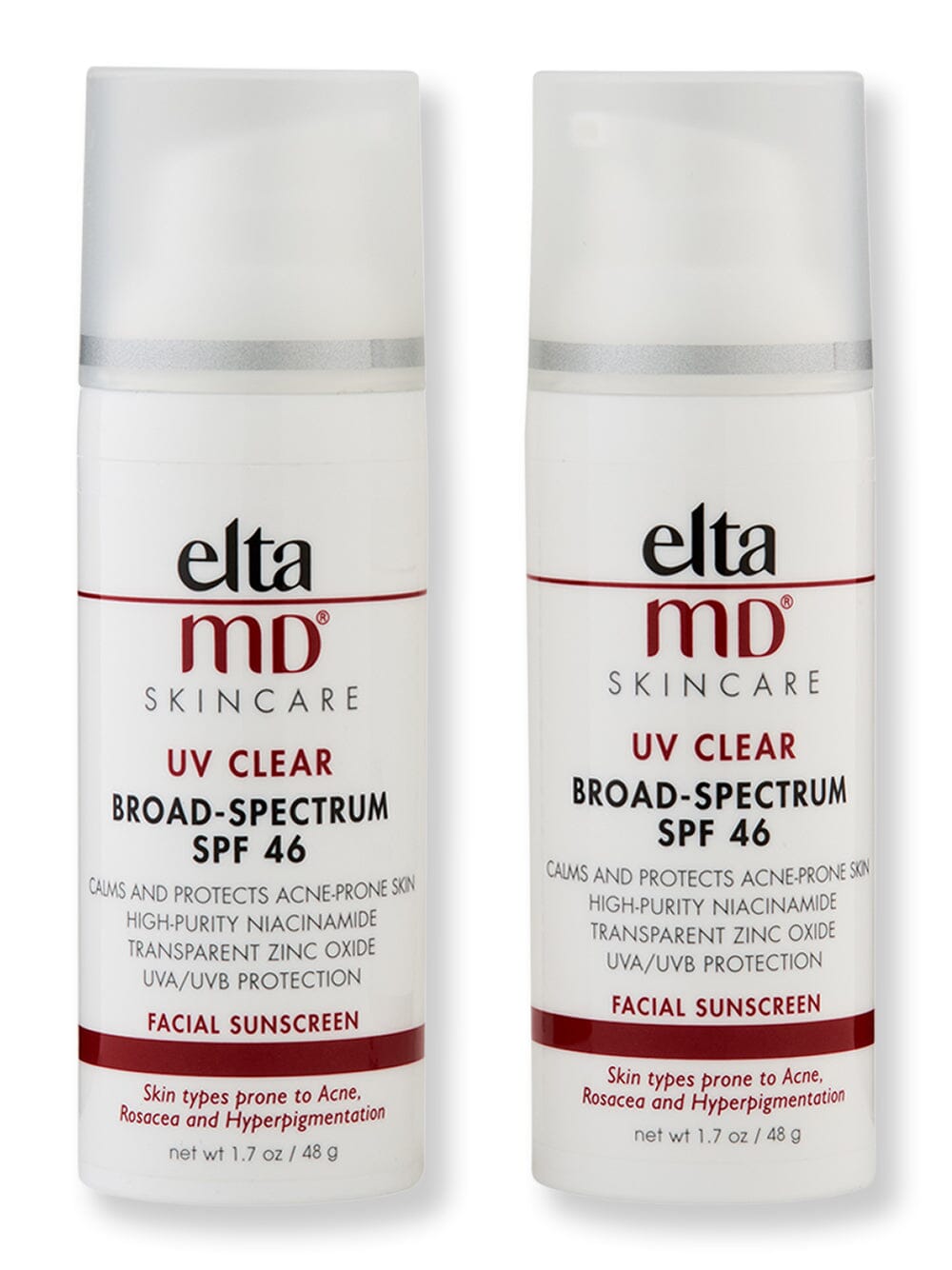 EltaMD EltaMD UV Clear Broad-Spectrum SPF 46 2 ct Face Sunscreens 1.7 oz 