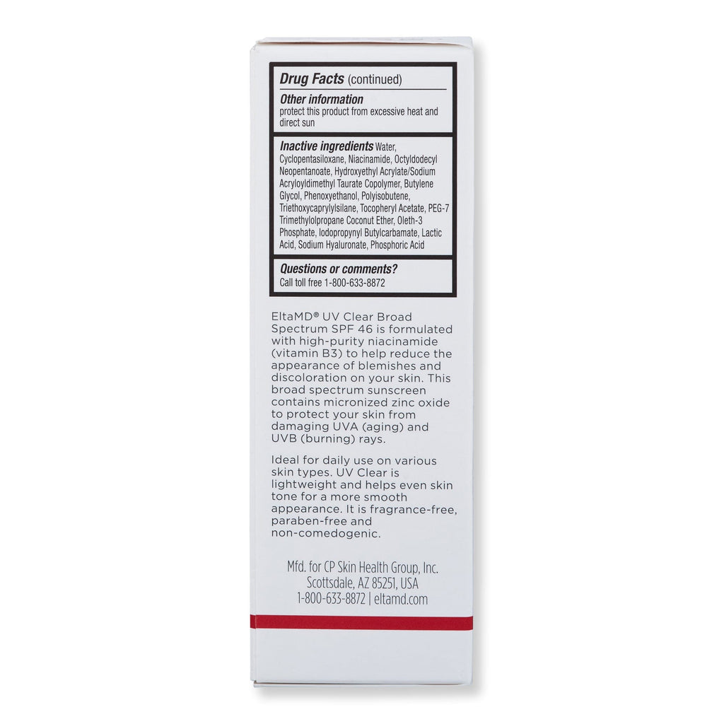 EltaMD EltaMD UV Clear Broad-Spectrum SPF 46 Acne, Blemish, & Blackhead Treatments 