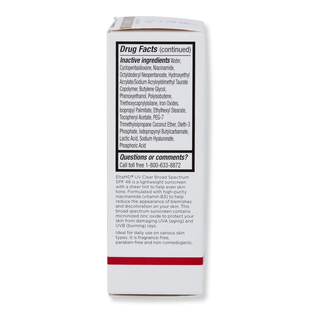 EltaMD EltaMD UV Clear Tinted Broad-Spectrum SPF 46 Face Sunscreens 