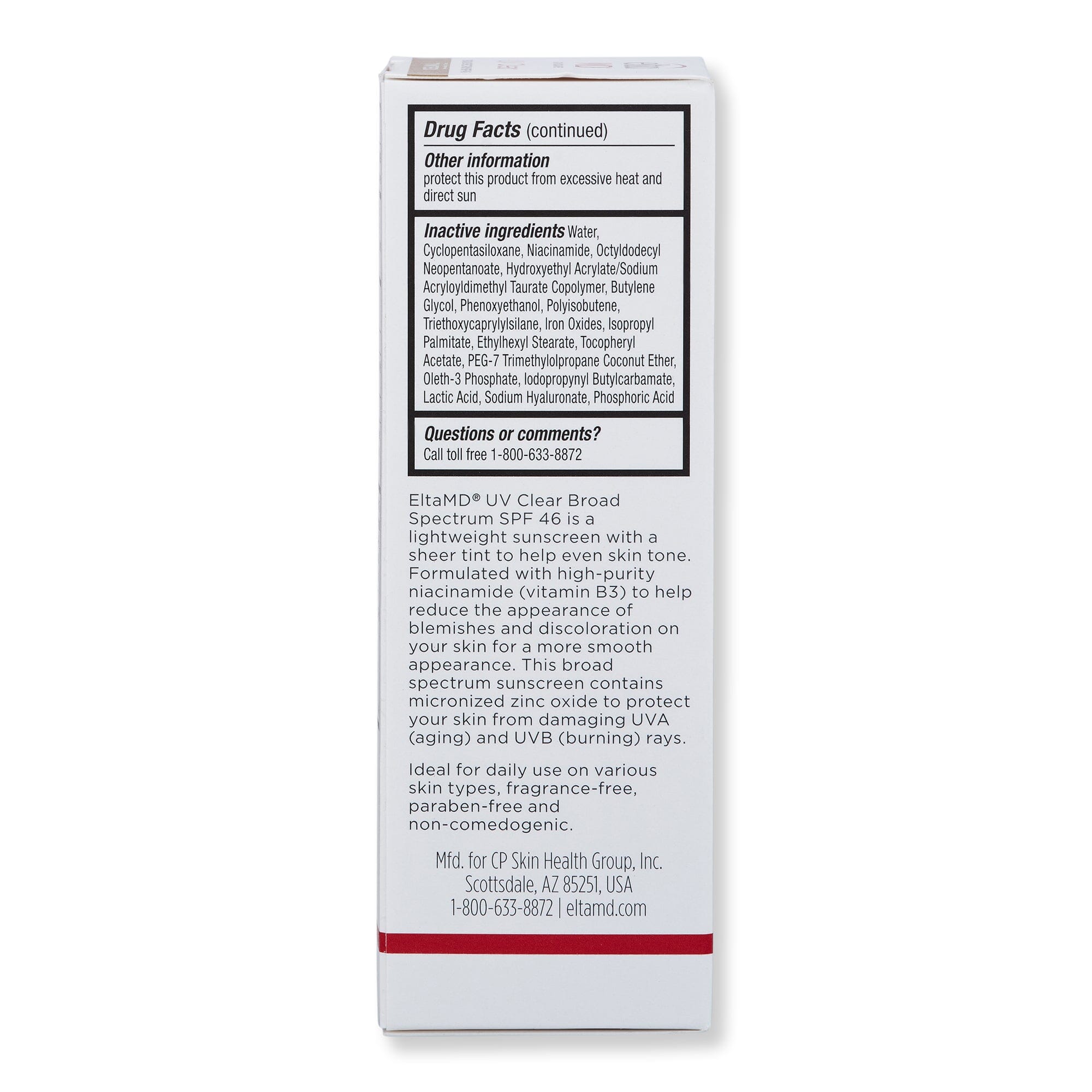 EltaMD EltaMD UV Clear Tinted Broad-Spectrum SPF 46 Face Sunscreens 