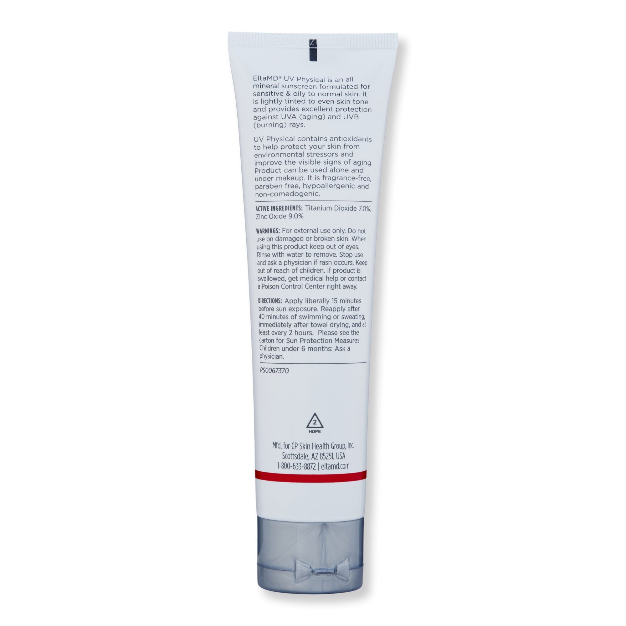 EltaMD EltaMD UV Physical Tinted Broad-Spectrum SPF 41 3 oz Face Sunscreens 