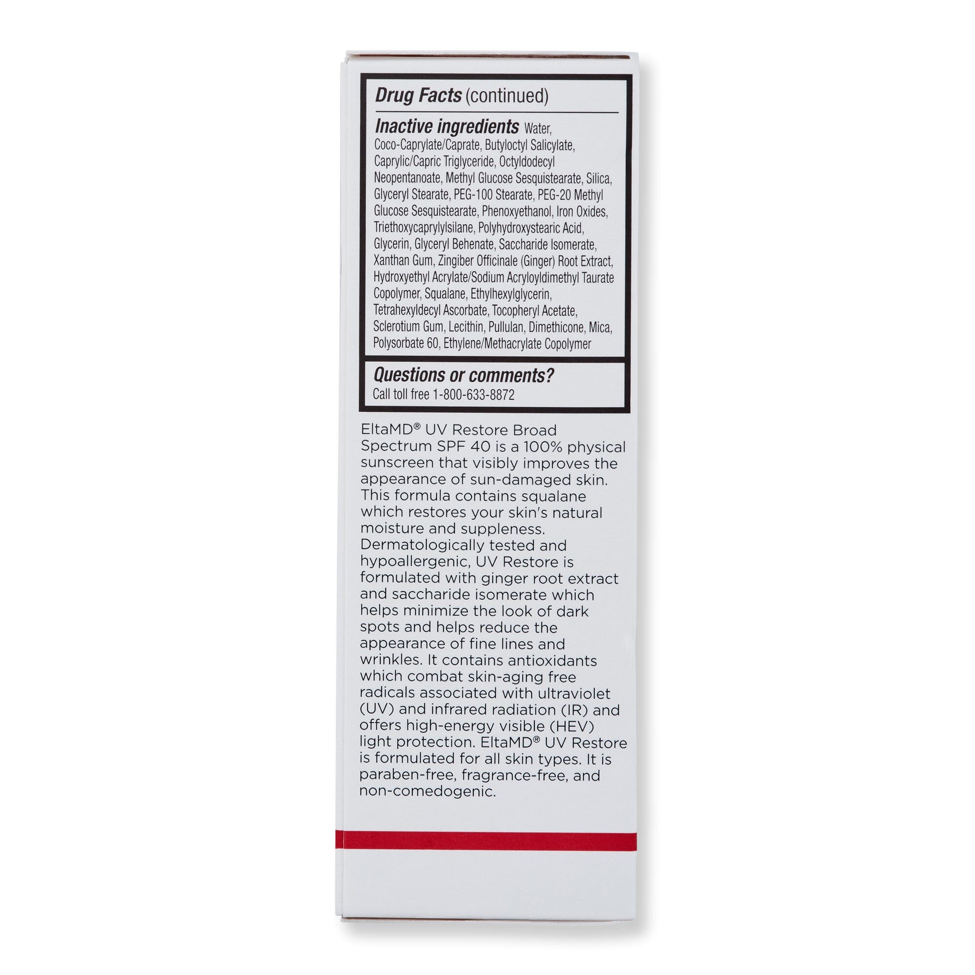 EltaMD EltaMD UV Restore Tinted Broad-Spectrum SPF 40 1.7 oz Body Sunscreens 