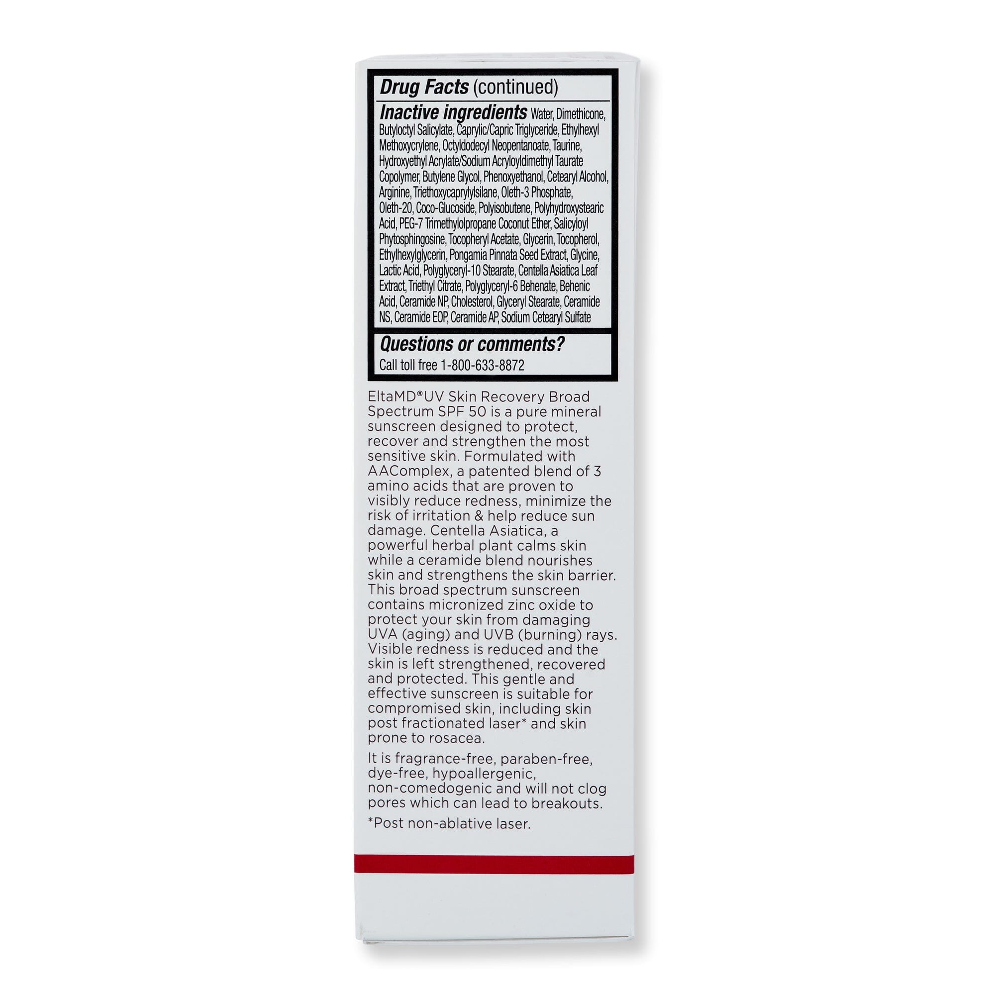 EltaMD EltaMD UV Skin Recovery Broad Spectrum SPF 50 Face Sunscreen Face Sunscreens 