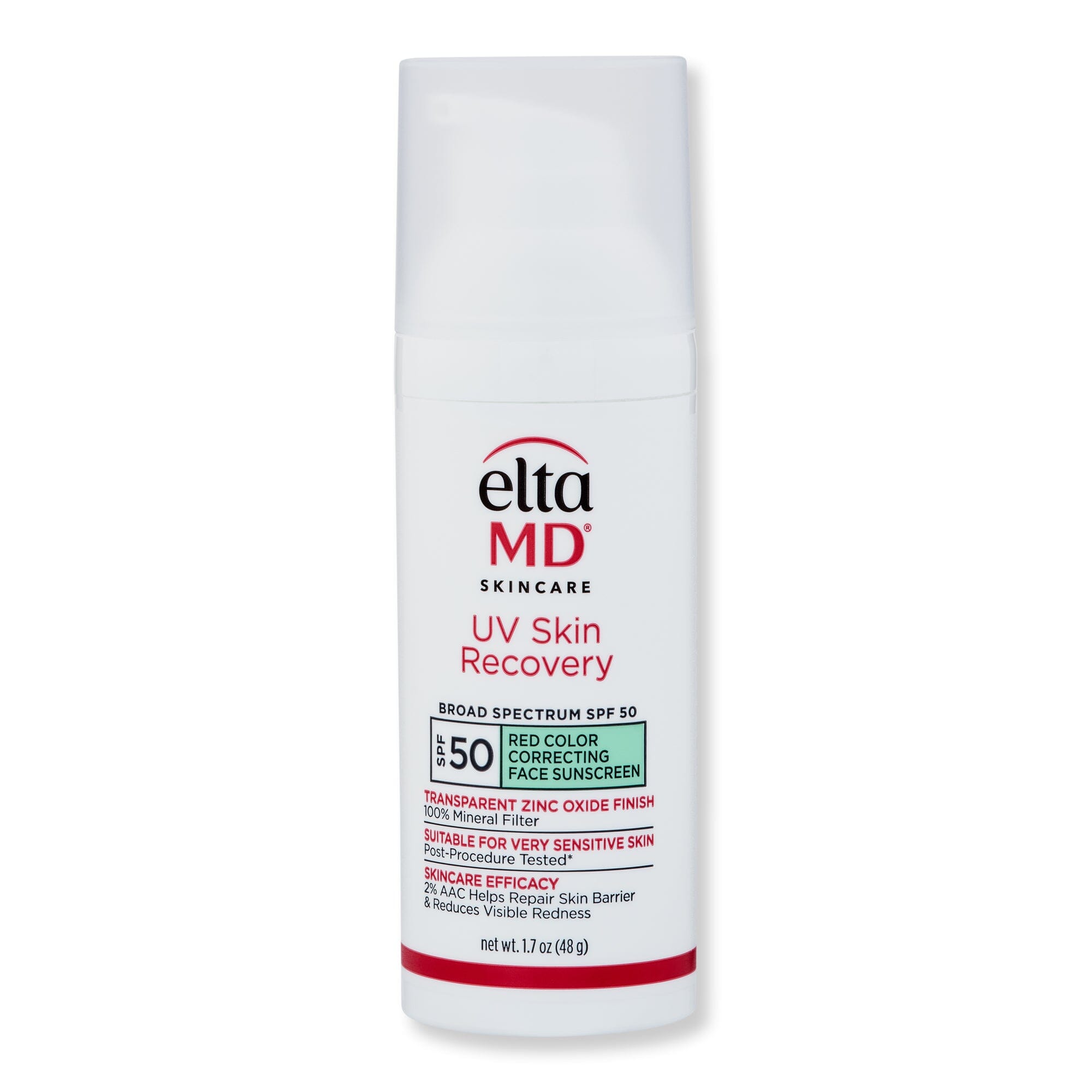 EltaMD EltaMD UV Skin Recovery Red Color Correcting Green Tint Broad Spectrum SPF 50 Face Sunscreens 1.7 oz 