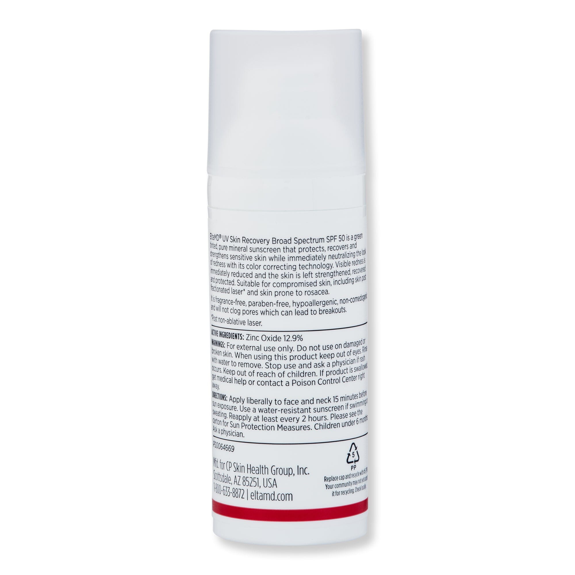 EltaMD EltaMD UV Skin Recovery Red Color Correcting Green Tint Broad Spectrum SPF 50 Face Sunscreens 