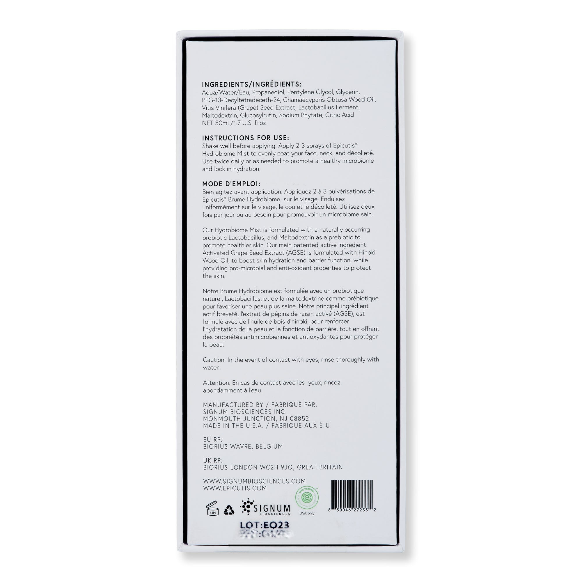 Epicutis Epicutis Hydrobiome Mist Face Mists & Essences 