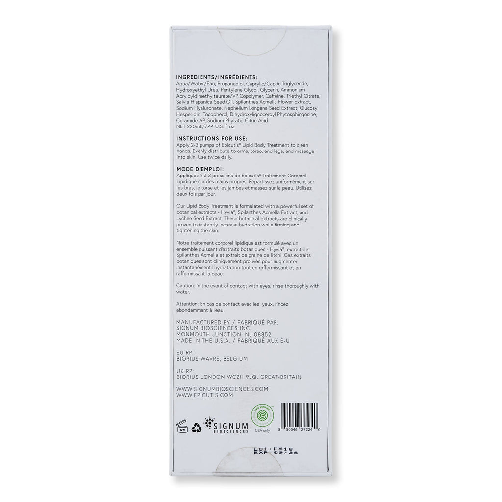 Epicutis Epicutis Lipid Body Treatment Body Treatments 