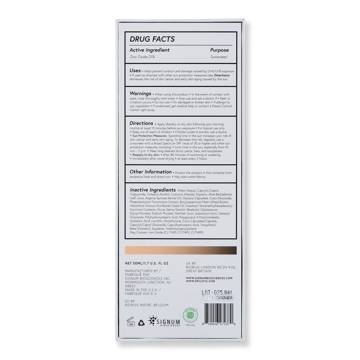 Epicutis Epicutis Lipid Shield SPF 30 Face Sunscreens 