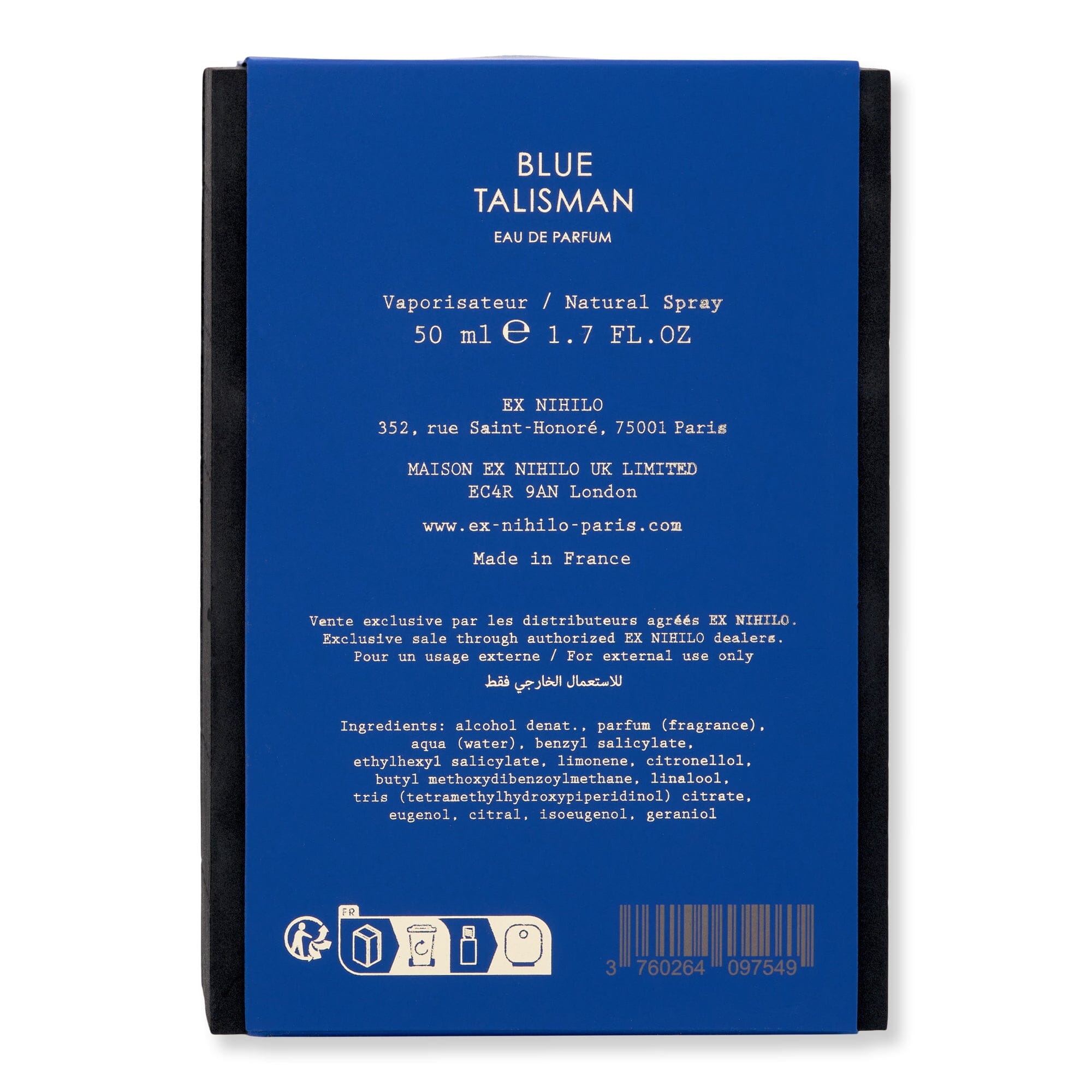 EX NIHILO EX NIHILO Blue Talisman Eau de Parfum Perfume 