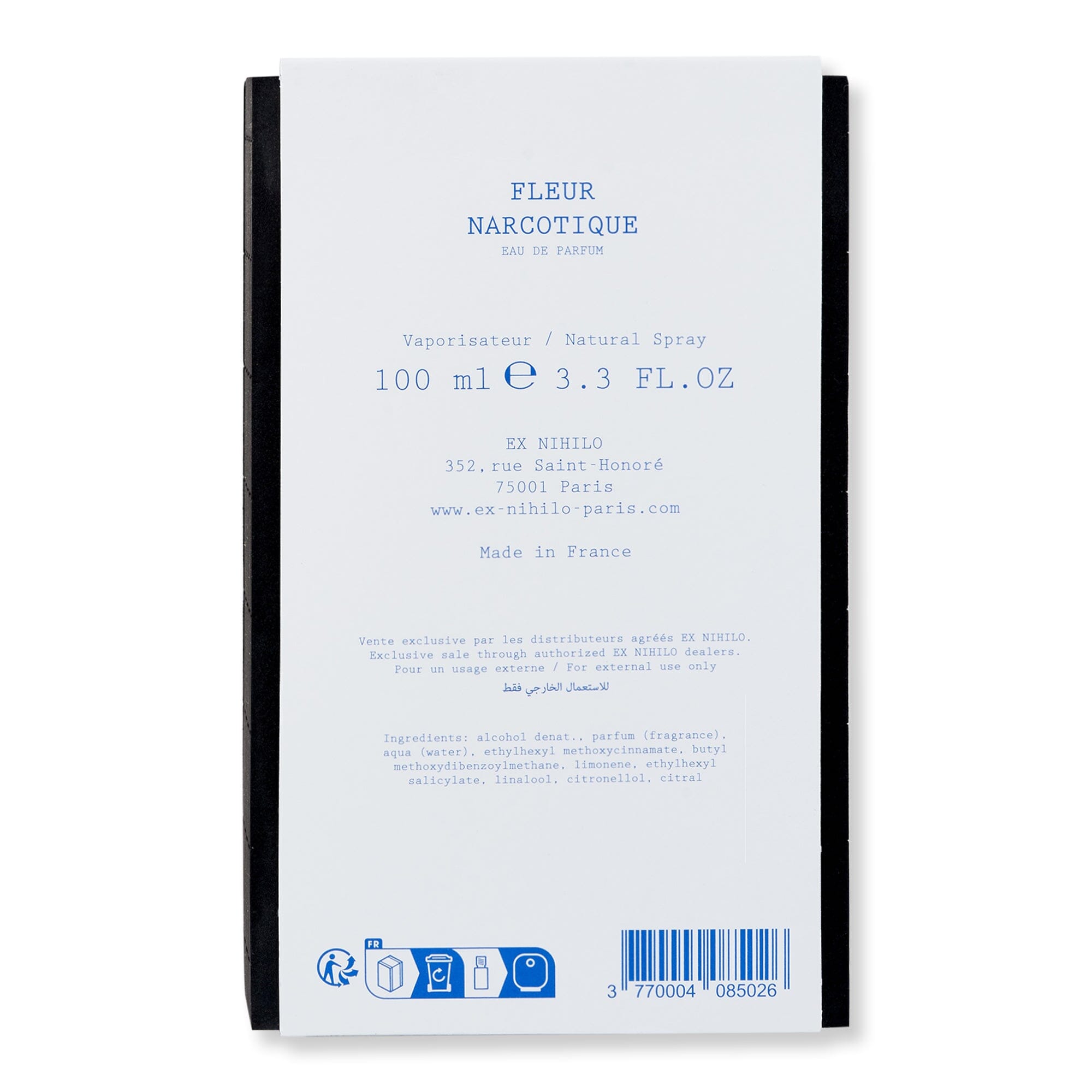 EX NIHILO EX NIHILO Fleur Narcotique Eau de Parfum Perfume 