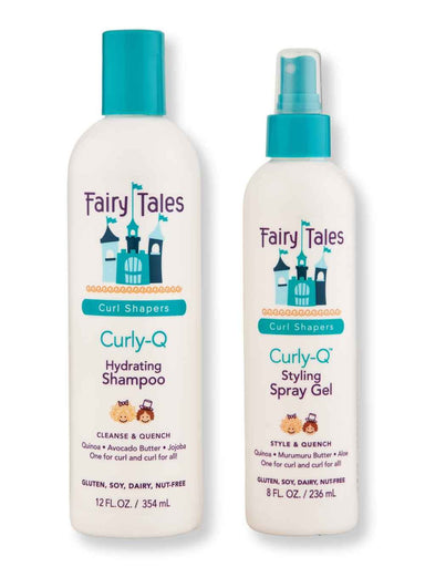 Fairy Tales Fairy Tales Curly-Q Shampoo 12 oz & Styling Spray Gel 8 oz Hair Care Value Sets 