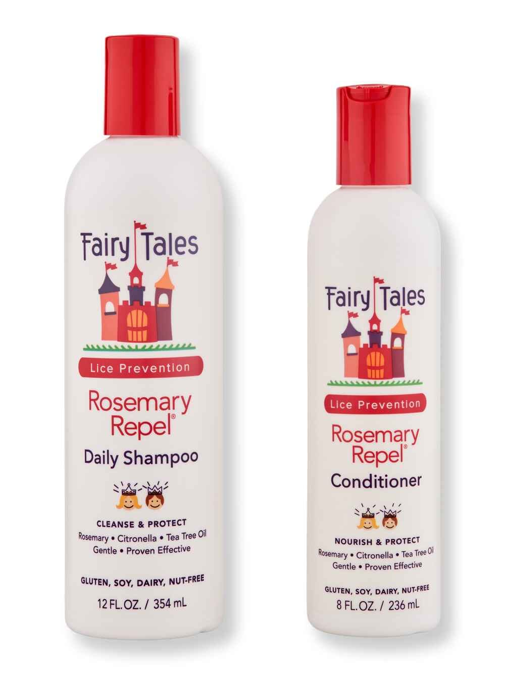 Fairy Tales Fairy Tales Rosemary Repel Shampoo 12 oz & Conditioner 8 oz Hair Care Value Sets 