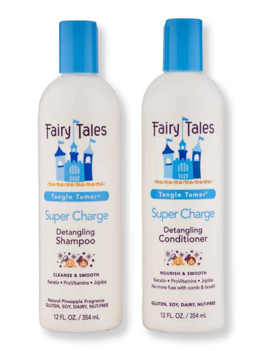 Fairy Tales Fairy Tales Super Charge Detangling Shampoo & Conditioner 12 oz Hair Care Value Sets 