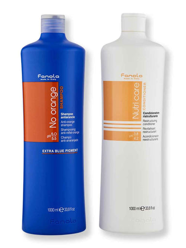 Fanola Fanola No Orange Shampoo & Nutri Care Conditioner 1000 ml Hair Care Value Sets 