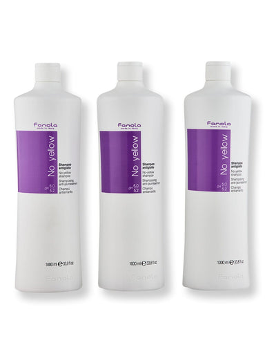 Fanola Fanola No Yellow Shampoo 3 ct 1000 ml Shampoos 