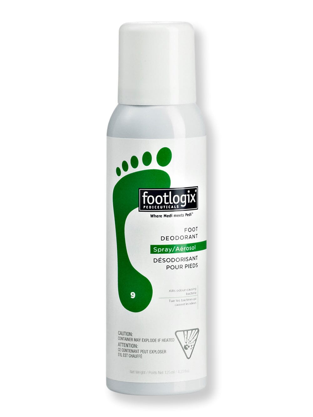 Footlogix Footlogix Foot Deodorant Spray Foot Creams & Treatments 4.2 oz / 125 ml 