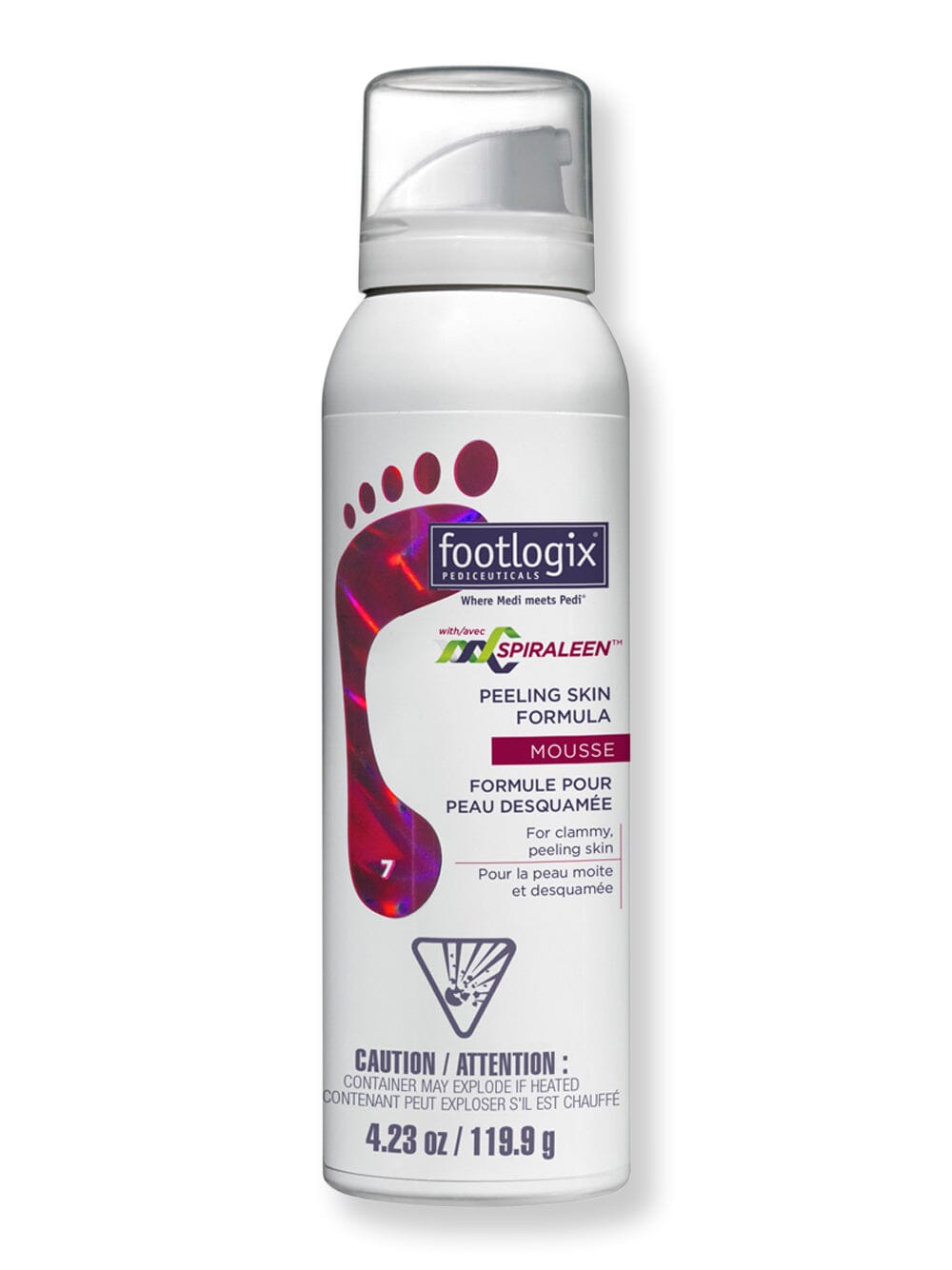 Footlogix Footlogix Peeling Skin Formula With Spiraleen 4.2 oz 125 ml Foot Creams & Treatments 