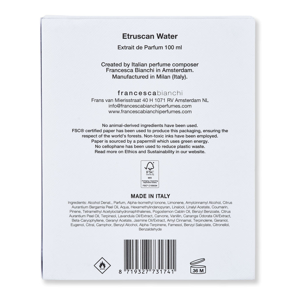 Francesca Bianchi Francesca Bianchi Etruscan Water Extrait de Parfum Perfume 