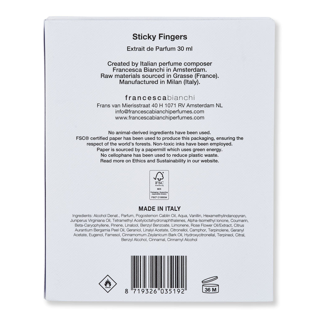 Francesca Bianchi Francesca Bianchi Sticky Fingers Extrait de Parfum Perfume 