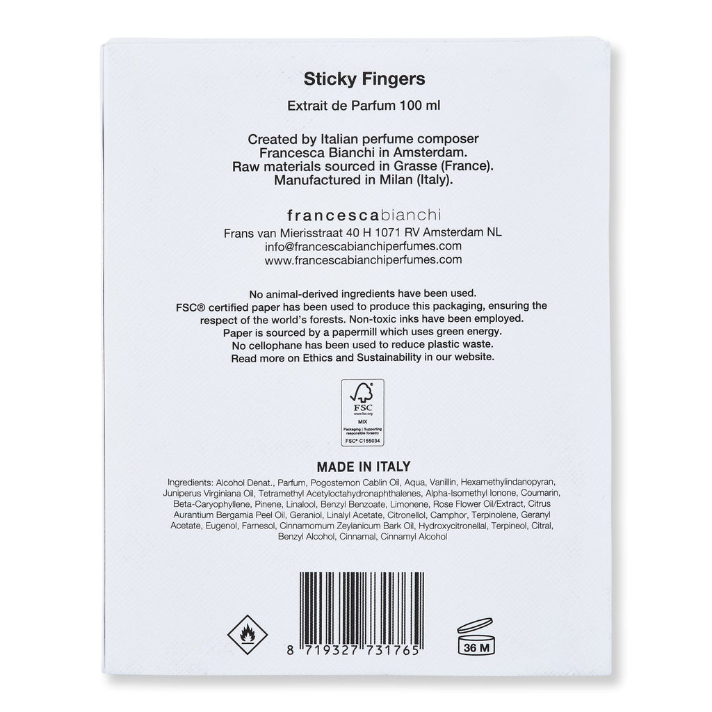 Francesca Bianchi Francesca Bianchi Sticky Fingers Extrait de Parfum Perfume 