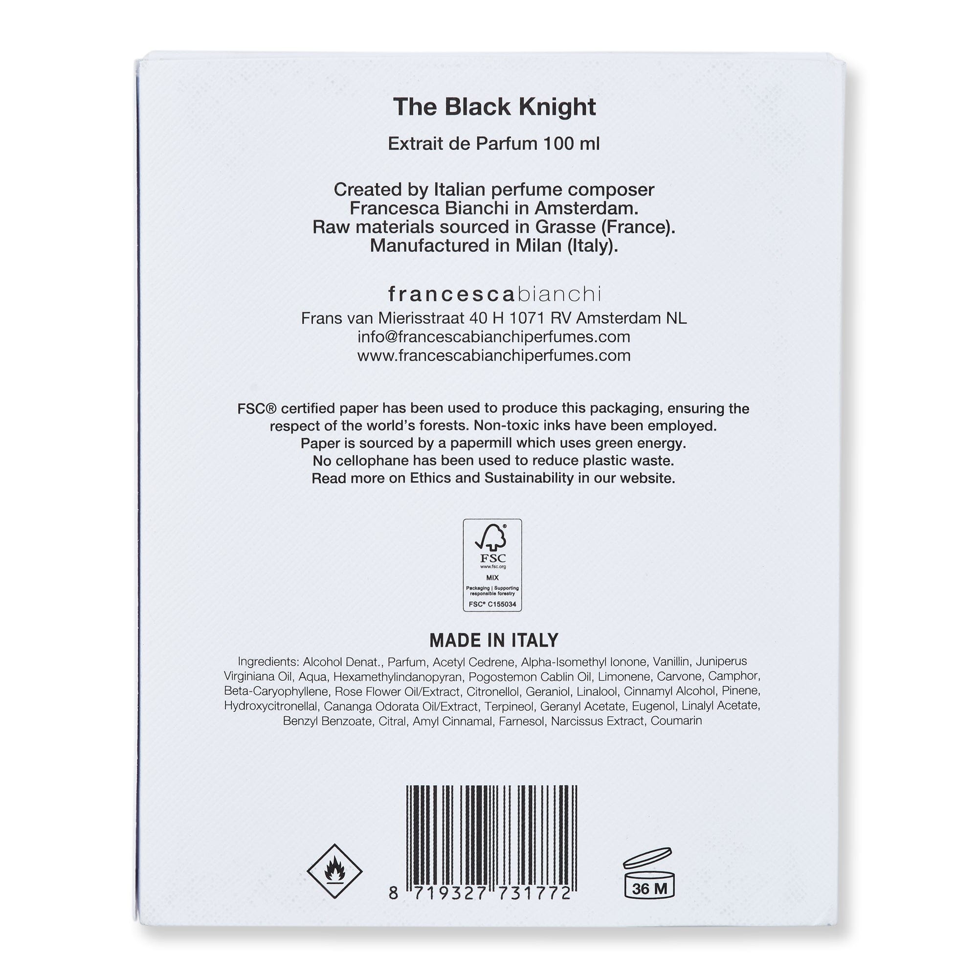 Francesca Bianchi Francesca Bianchi The Black Knight Extrait de Parfum Perfume 