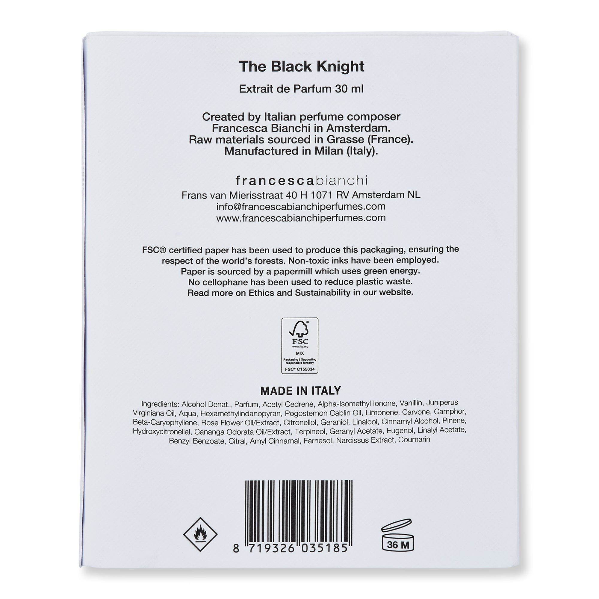 Francesca Bianchi Francesca Bianchi The Black Knight Extrait de Parfum Perfume 