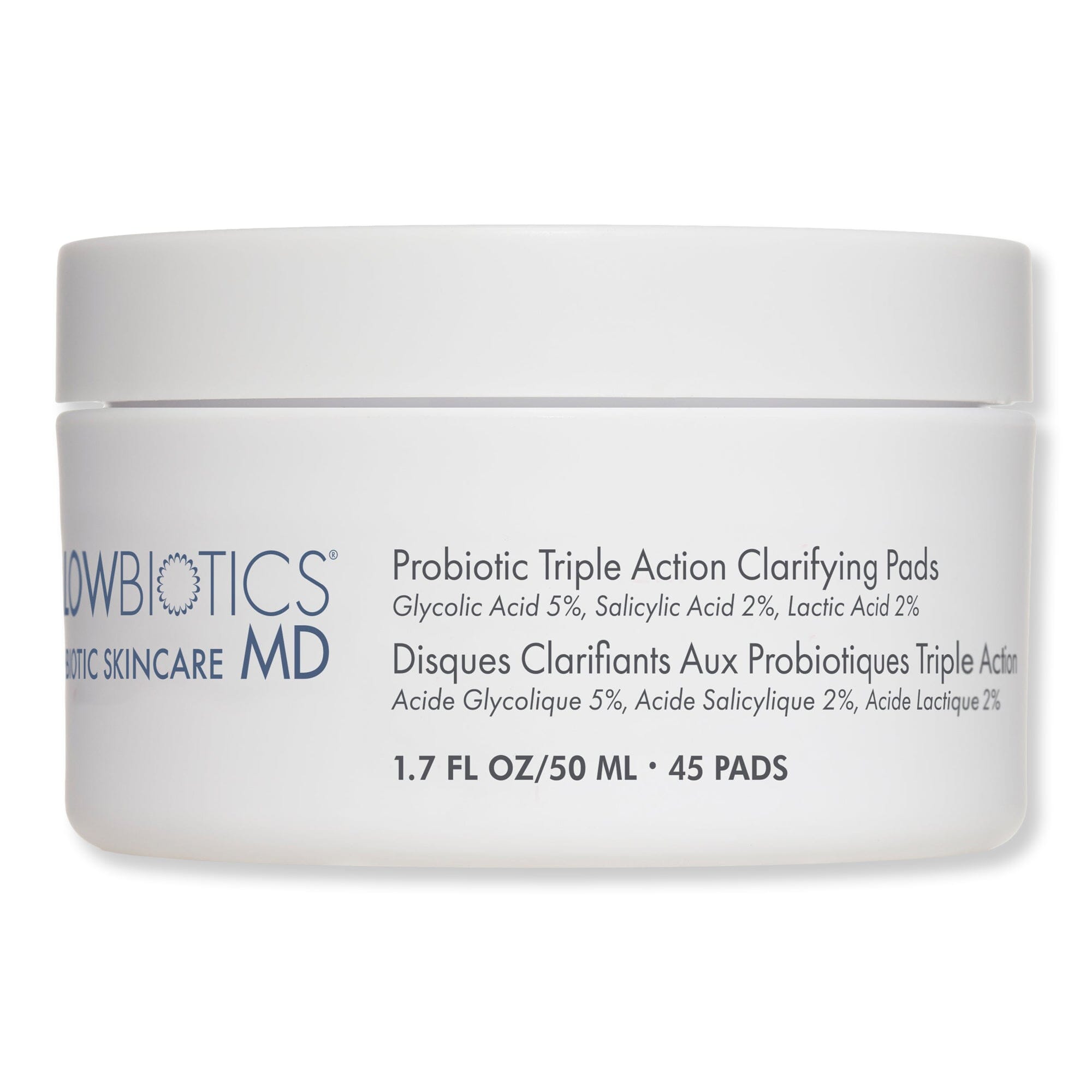 Glowbiotics Glowbiotics Probiotic Triple Action Clarifying Pads Exfoliators & Peels 1.7 oz 45 Pads 