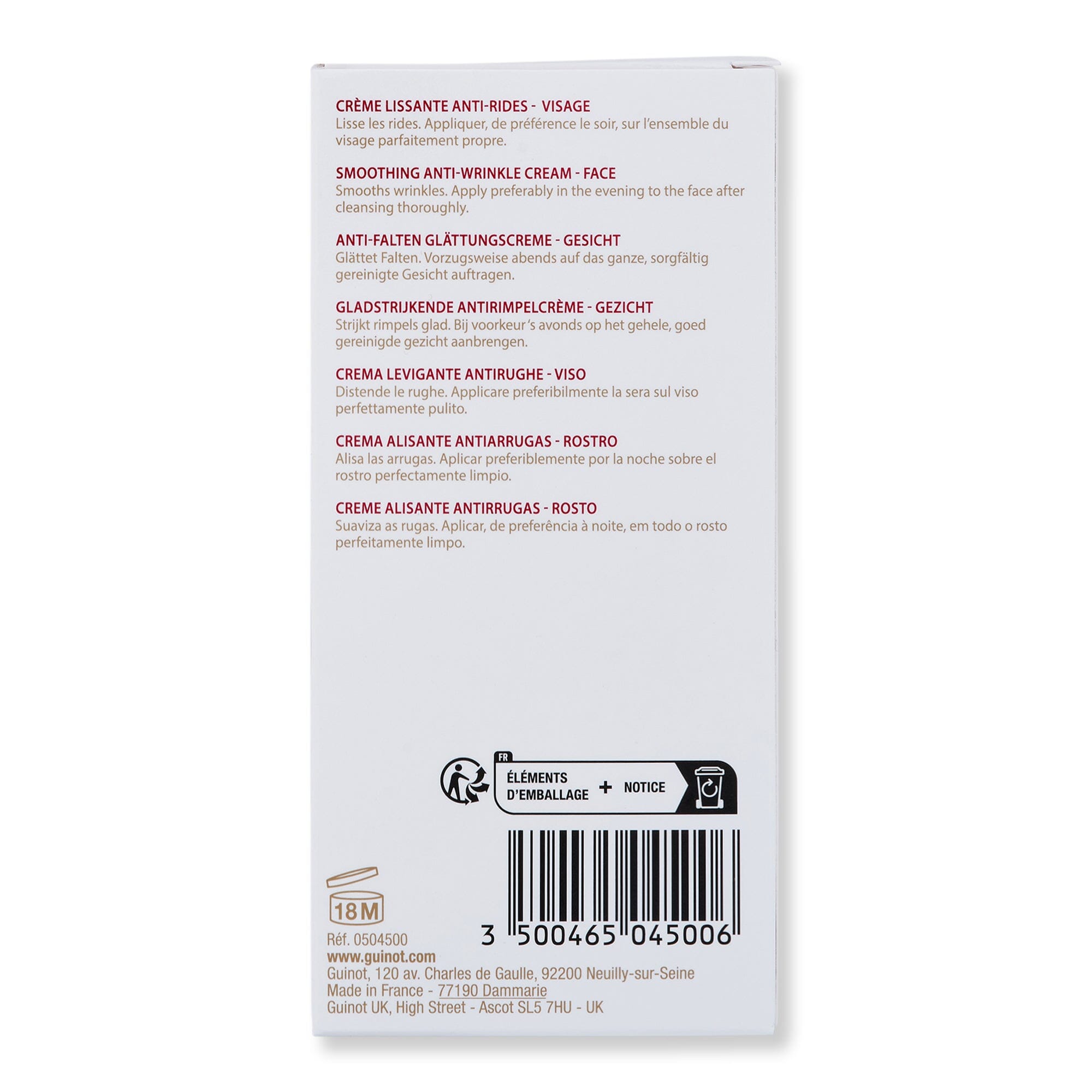 Guinot Guinot Anti-Wrinkle Cream 50 ml Skin Care Treatments 