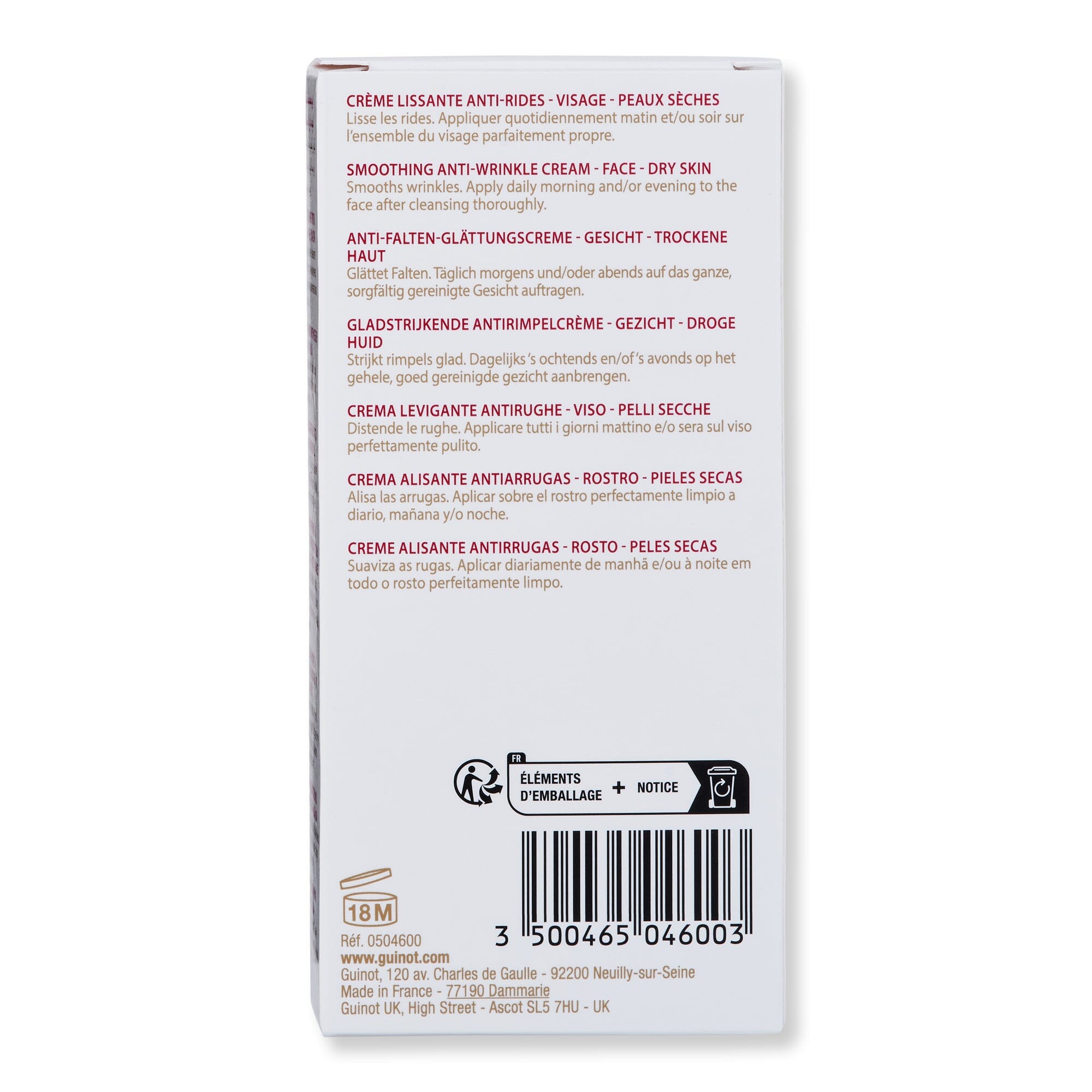 Guinot Guinot Anti-Wrinkle Rich Cream 50 ml Skin Care Treatments 