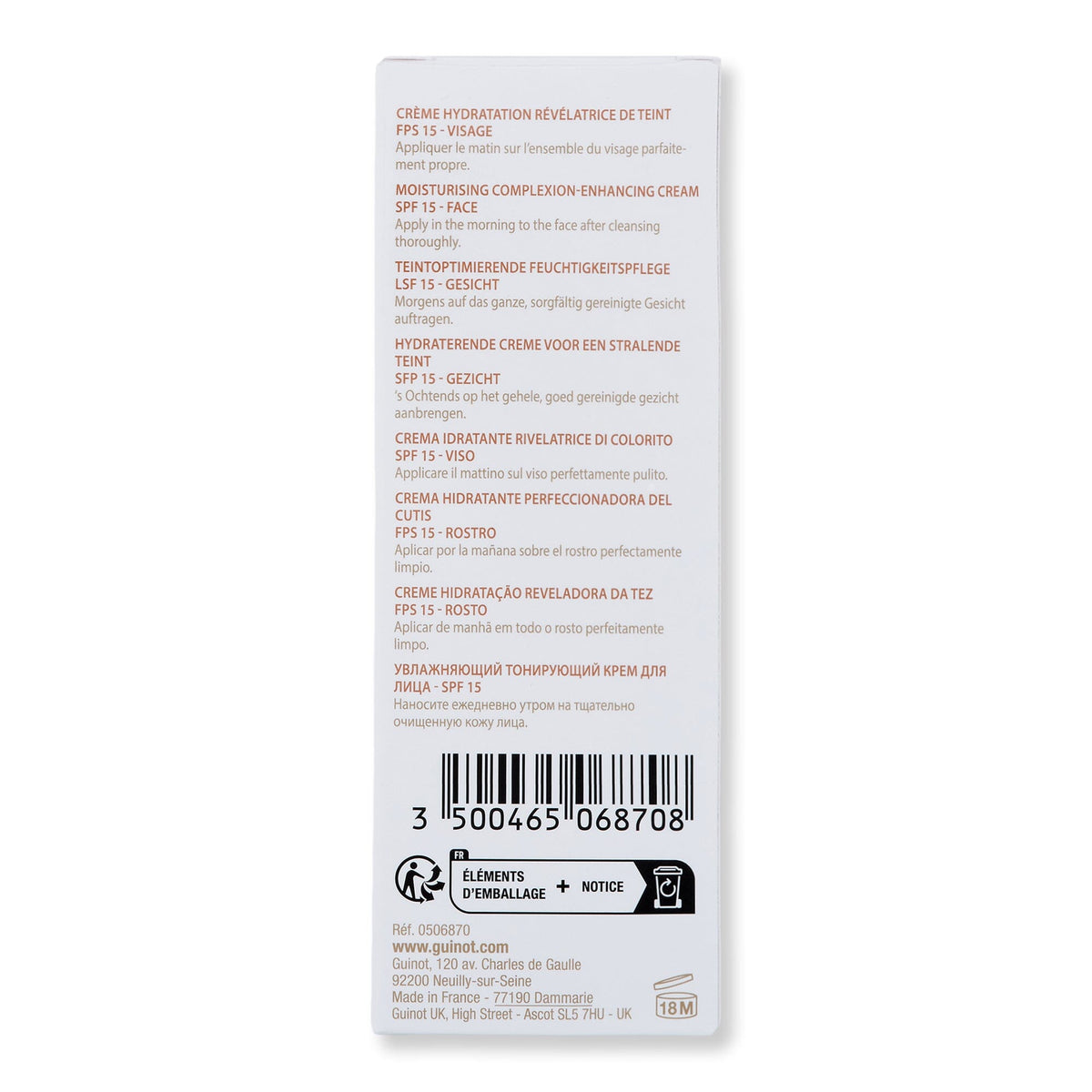 Guinot Guinot Hydra Finish Cream SPF 15 Face Moisturizers 