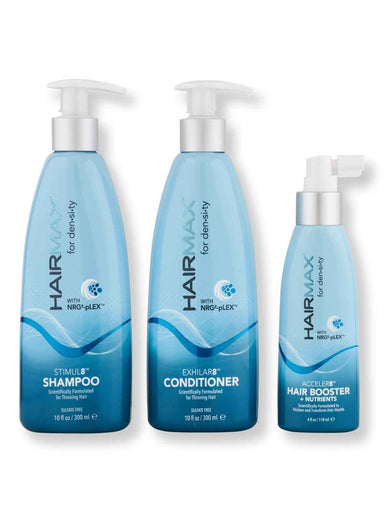 HairMax HairMax Stimul8 Shampoo & Exhilar8 Conditioner 10 oz + Acceler8 Hair Booster 4.25 oz Hair Care Value Sets 