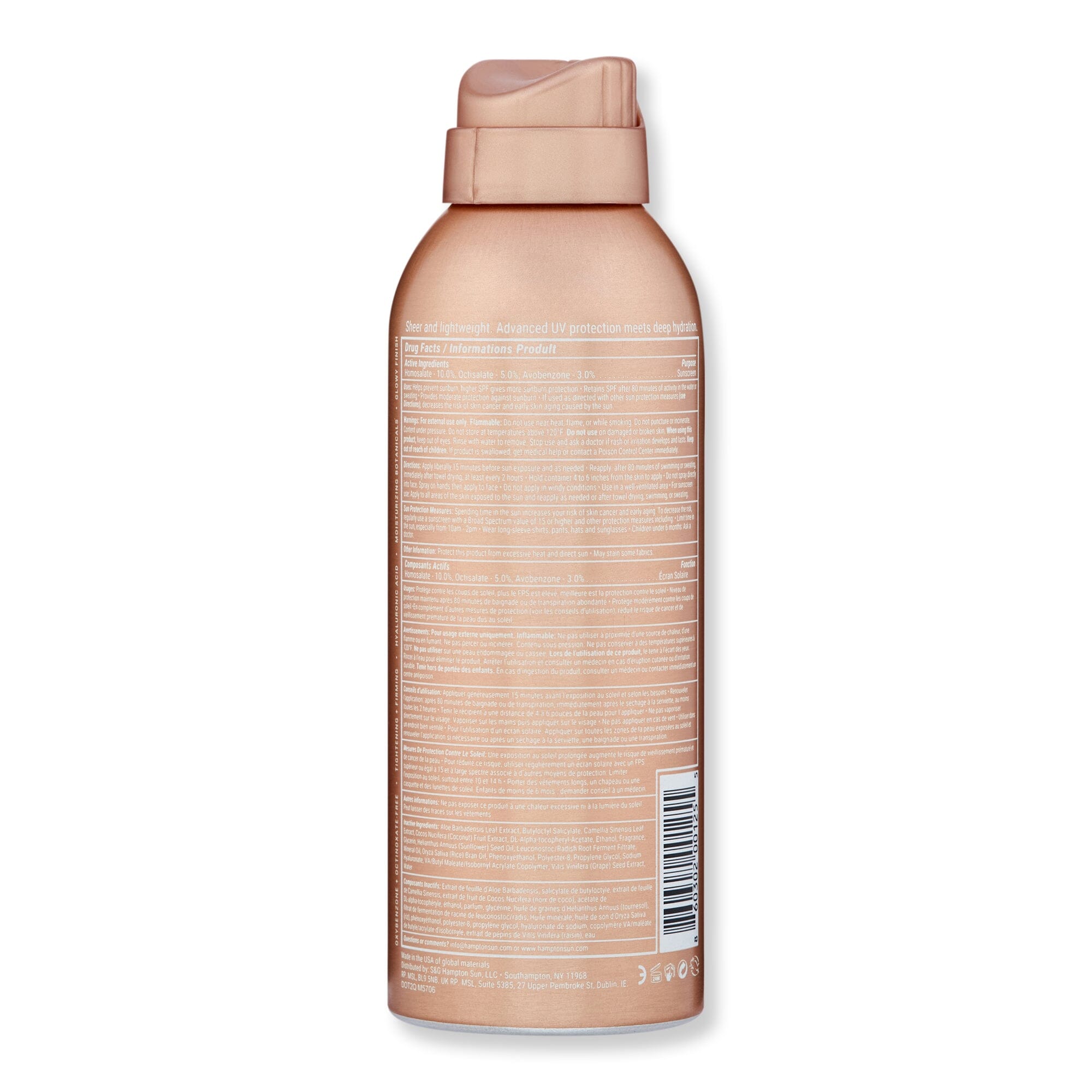 Hampton Sun Hampton Sun SPF 30 Continuous Mist 5 oz Body Sunscreens 