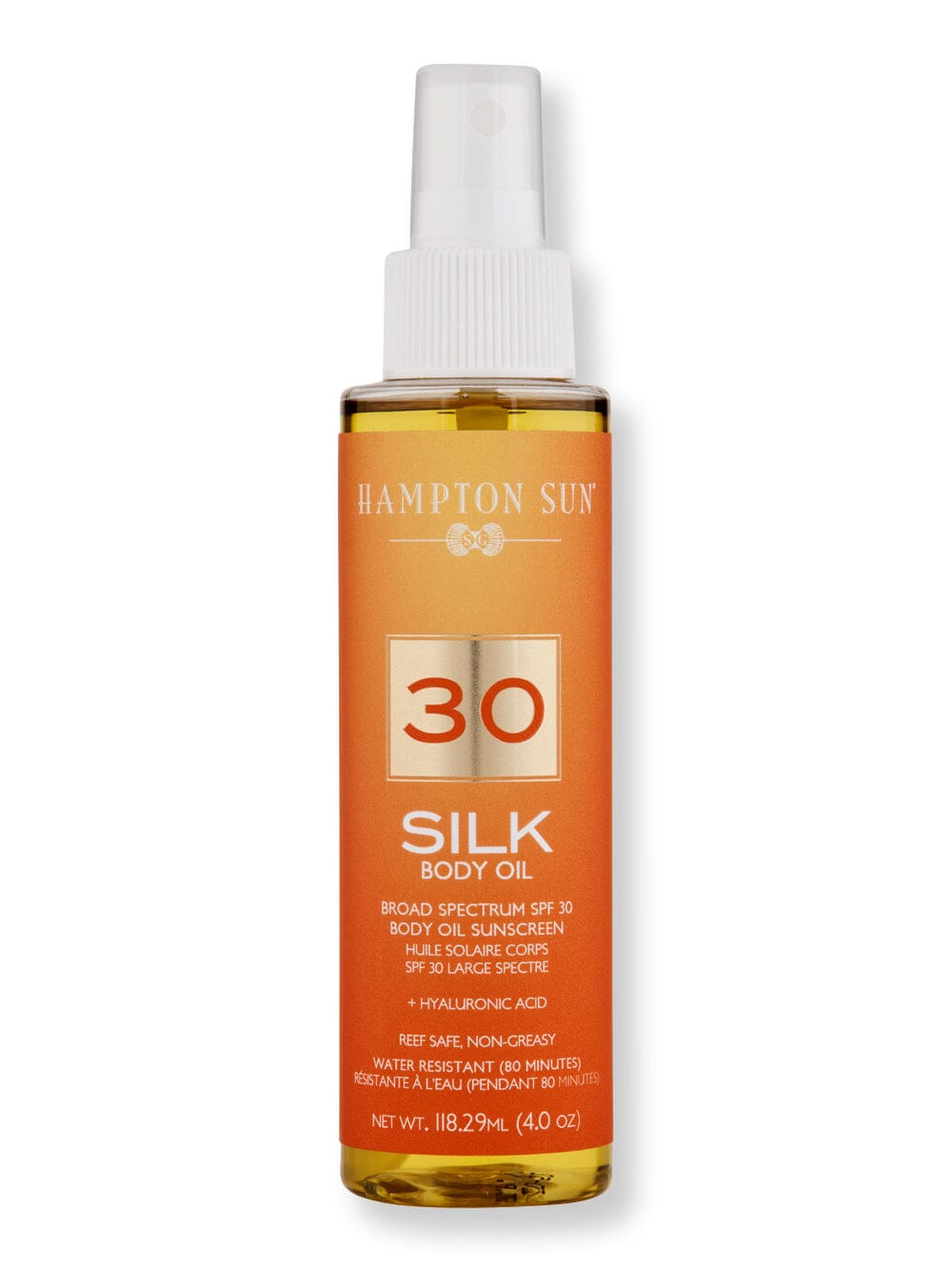 Hampton Sun Hampton Sun SPF 30 Silk Body Oil Body Lotions & Oils 4 oz 