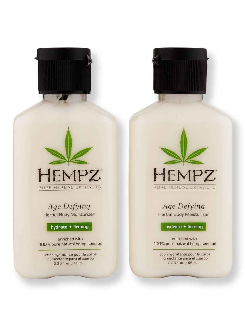 Hempz Hempz Age Defying Herbal Body Moisturizer 2 Ct 2.25 oz Body Lotions & Oils 