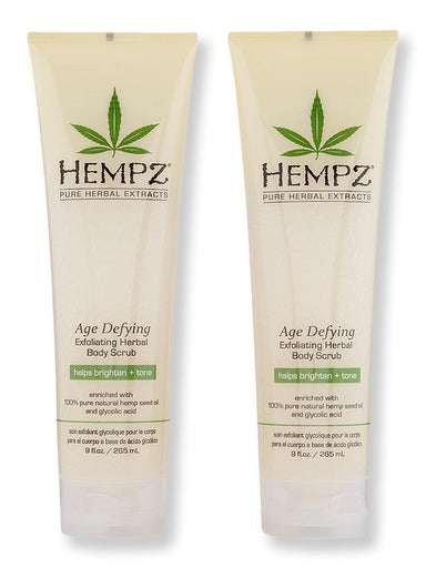 Hempz Hempz Age Defying Herbal Body Scrub 2 Ct 9 oz Body Scrubs & Exfoliants 