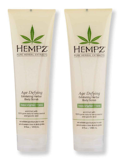 Hempz Hempz Age Defying Herbal Body Scrub 2 Ct 9 oz Body Scrubs & Exfoliants 