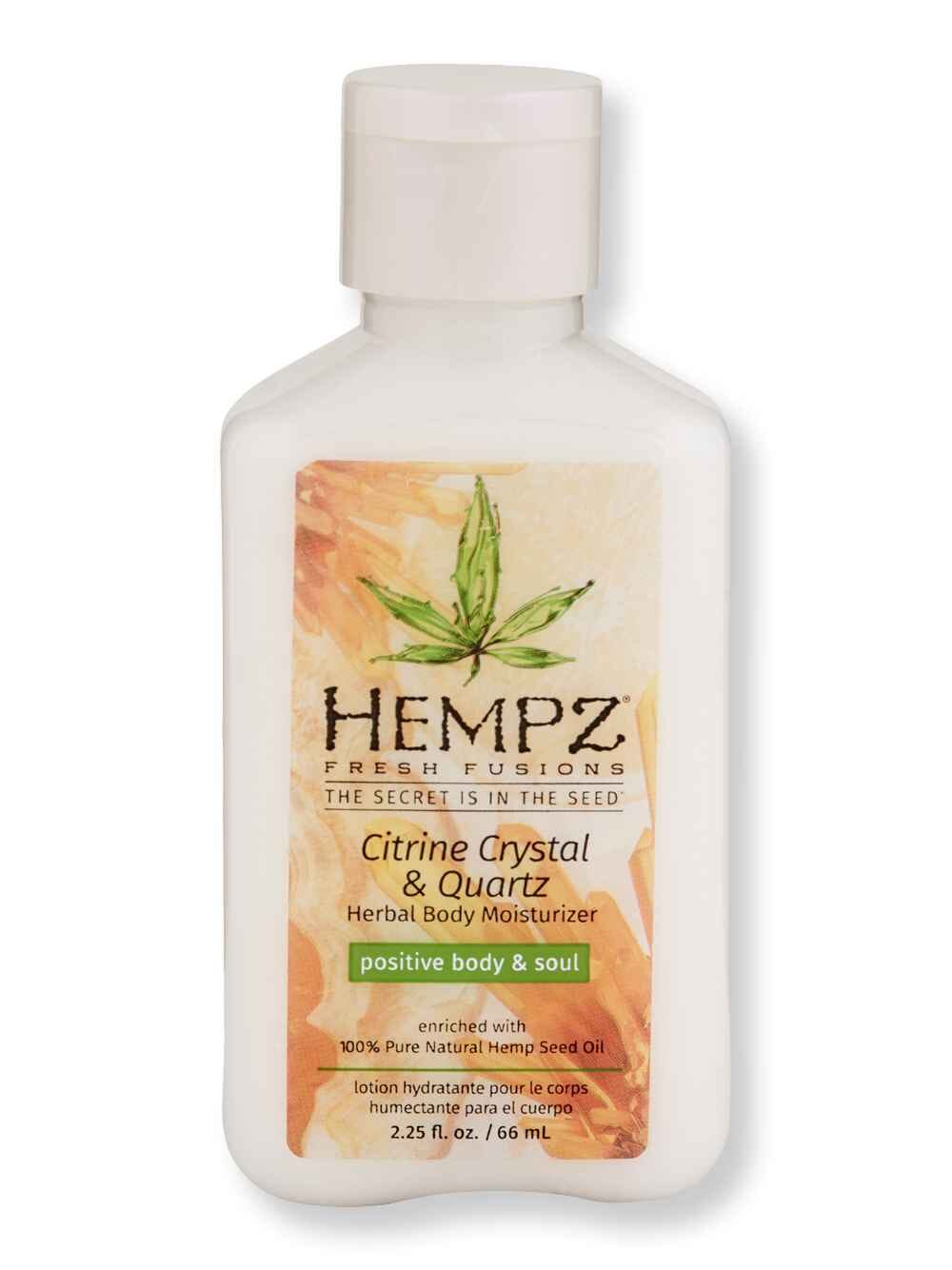 Hempz Hempz Citrine Crystal & Quartz Herbal Body Moisturizer 2.25 oz Body Lotions & Oils 
