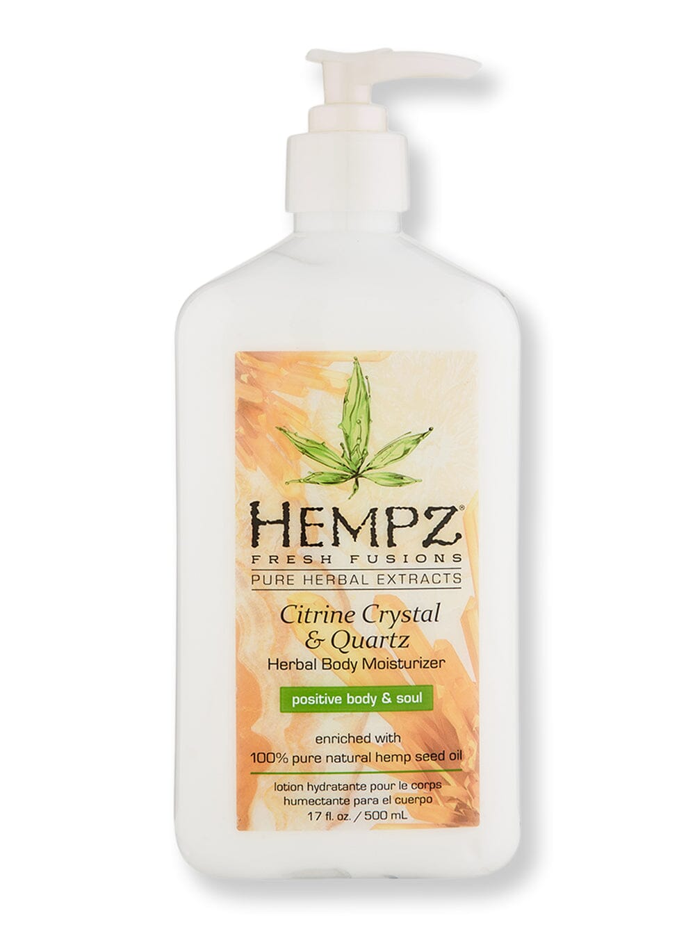 Hempz Hempz Citrine Crystal & Quartz Herbal Body Moisturizer Body Lotions & Oils 17 oz 
