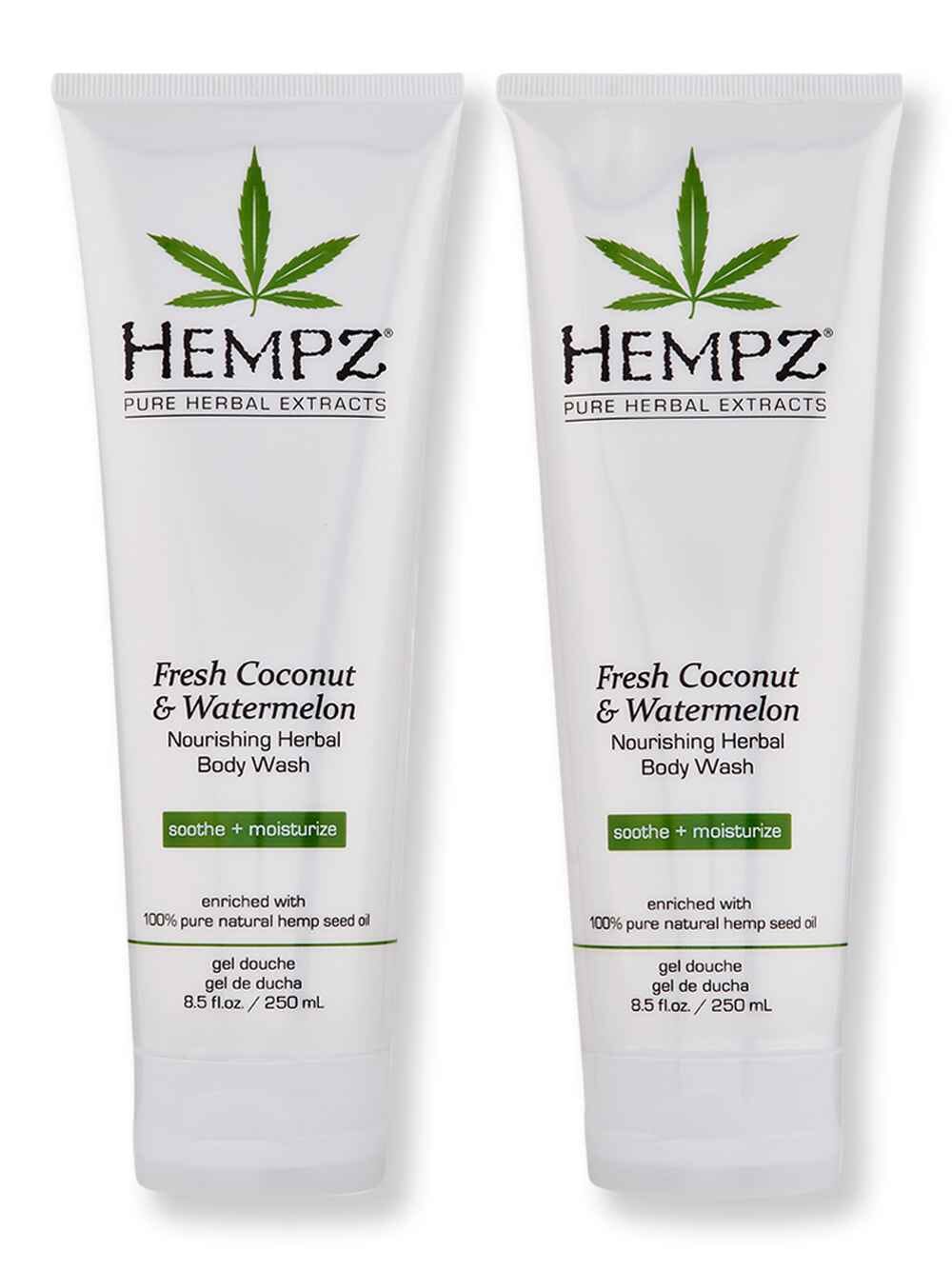 Hempz Hempz Fresh Coconut & Watermelon Herbal Body Wash 2 Ct 8.5 oz Shower Gels & Body Washes 