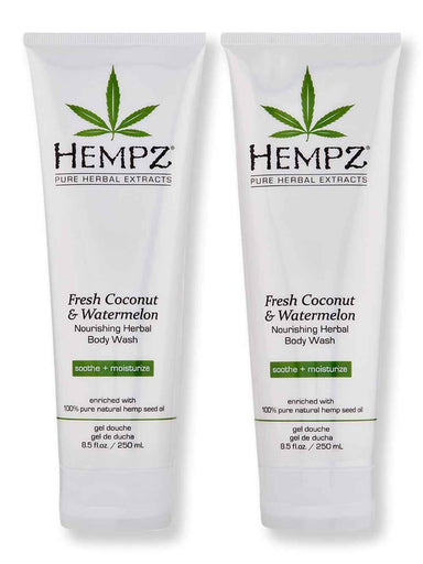 Hempz Hempz Fresh Coconut & Watermelon Herbal Body Wash 2 Ct 8.5 oz Shower Gels & Body Washes 