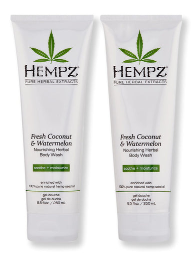 Hempz Hempz Fresh Coconut & Watermelon Herbal Body Wash 2 Ct 8.5 oz Shower Gels & Body Washes 