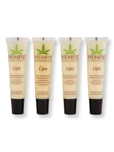 Hempz Hempz Lips Ultra Moisturizing Herbal Lip Balm 4 Ct 0.4 oz Lip Treatments & Balms 