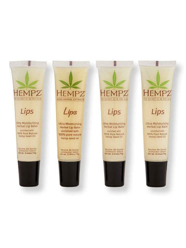 Hempz Hempz Lips Ultra Moisturizing Herbal Lip Balm 4 Ct 0.4 oz Lip Treatments & Balms 