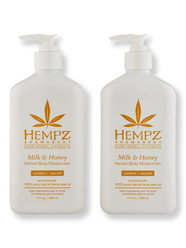 Hempz Hempz Milk & Honey Herbal Body Moisturizer 2 Ct 17 oz Body Lotions & Oils 